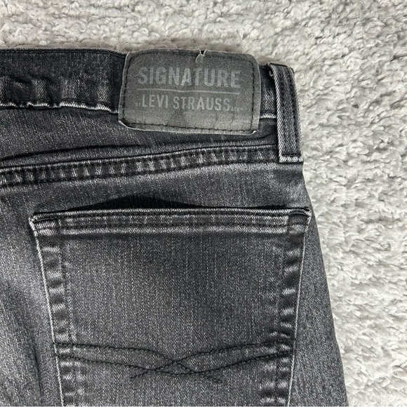 Levi's Jeans Mens 34 x 34 Straight Leg Slim Black Aged Casual Denim Classic Aged - Picture 4 of 5